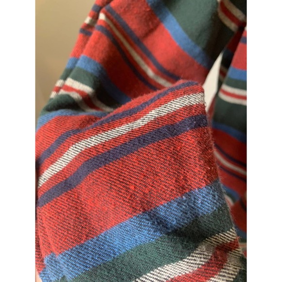 J. Crew Striped Button Down Flannel Size Small - Picture 7 of 8